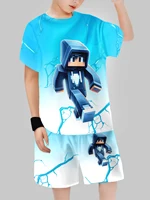 Bloc homme impression numérique transfrontalière vêtements pour enfants décontracté à manches courtes T-shirt vêtements pour garçons 5