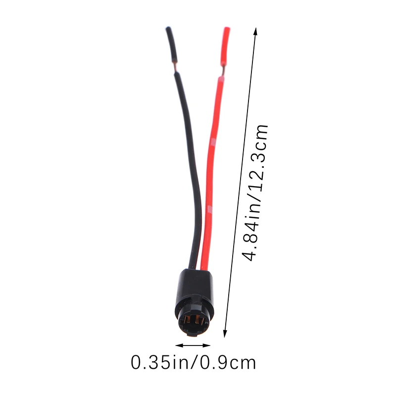 Lamp Bulb Holder 5Pcs T5 LED Bulb Holder Socket For 1.2W W3W Width Instrument Light Socket Plug Extension Cables
