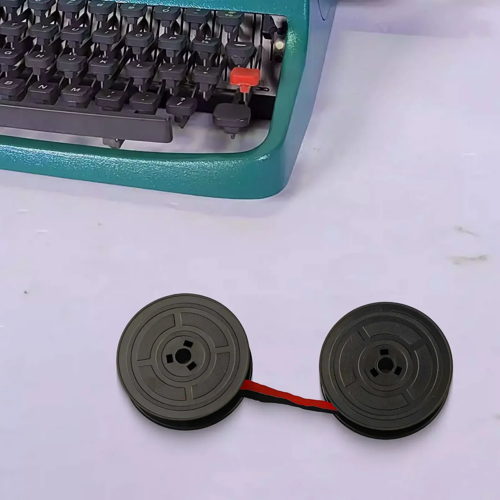 GR4-Typewriter Ribbon Typewriter Ribbon Twin Spool Replacement For Olivetti Lettera Typewriter (Black & Red) 1Pcs typewriter ribbon