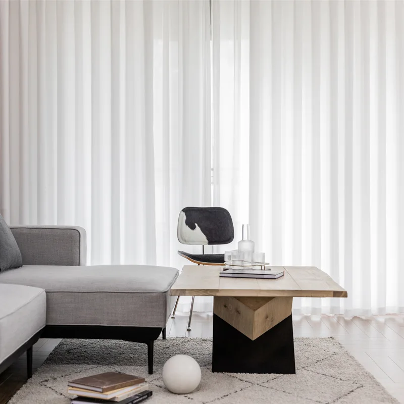 Le tende in garza bianca e le tende in garza non sono trasparenti per le persone. Phantom Yarn Nordic Living Room balcone Semi-ombreggiatura Ljl