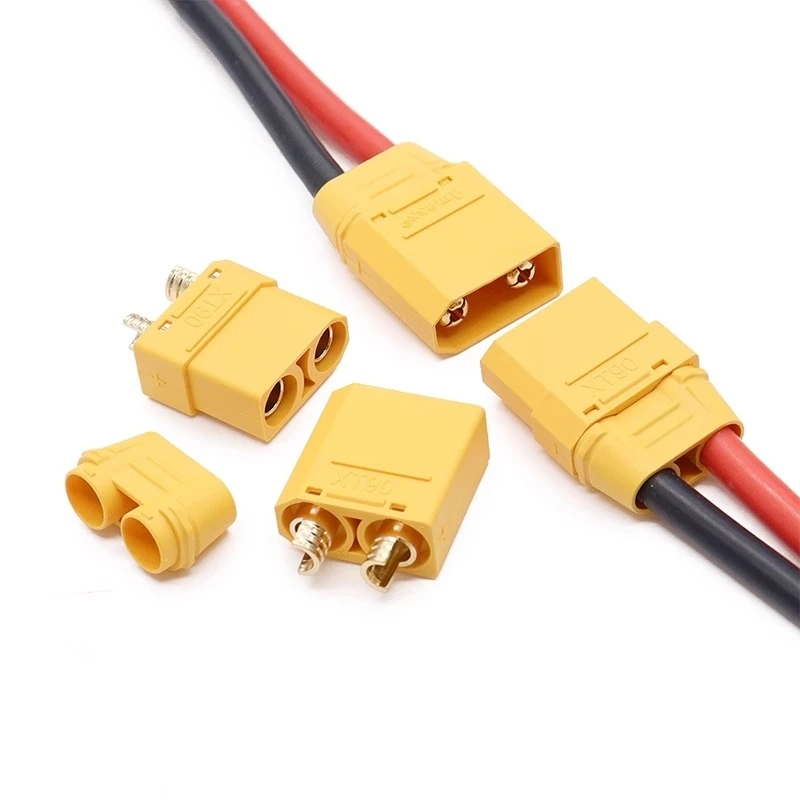 XT90 model airplane plug connector lithium battery charging XT90H high current banana plug XT90S cable 10AWG 1