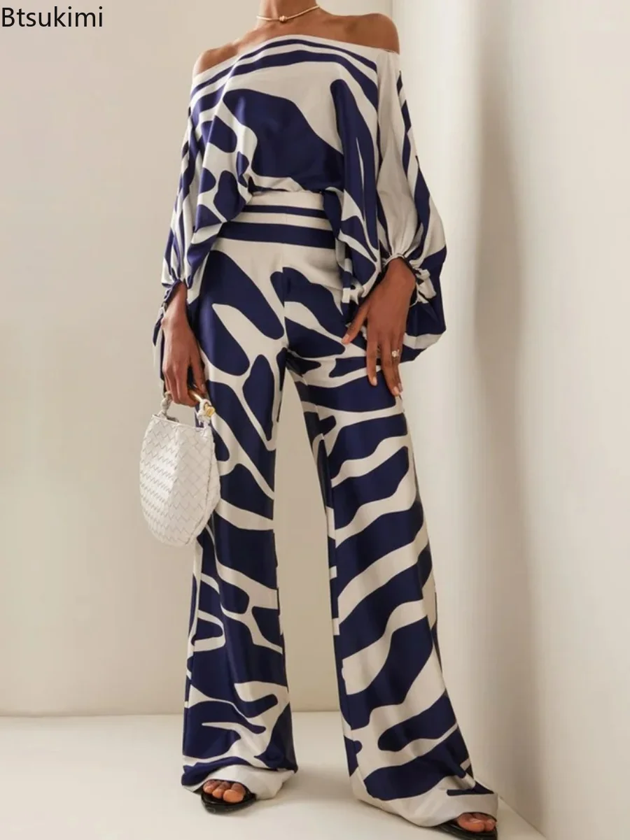 

2023 Two Piece Set Africa Clothes African Dashiki New Dashiki Fashion Suit Top And Pants Suits Trousers Ropa Dama Party For Lady
