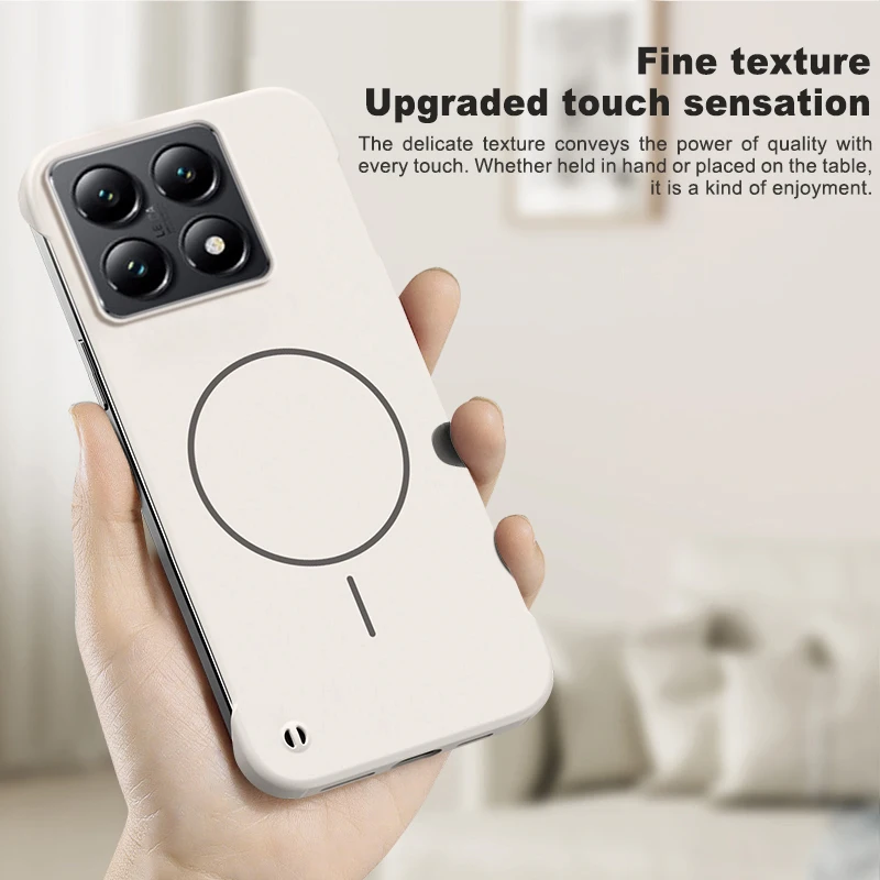 Frameless Solid Color Magnetic Case with Slim Matte Finish