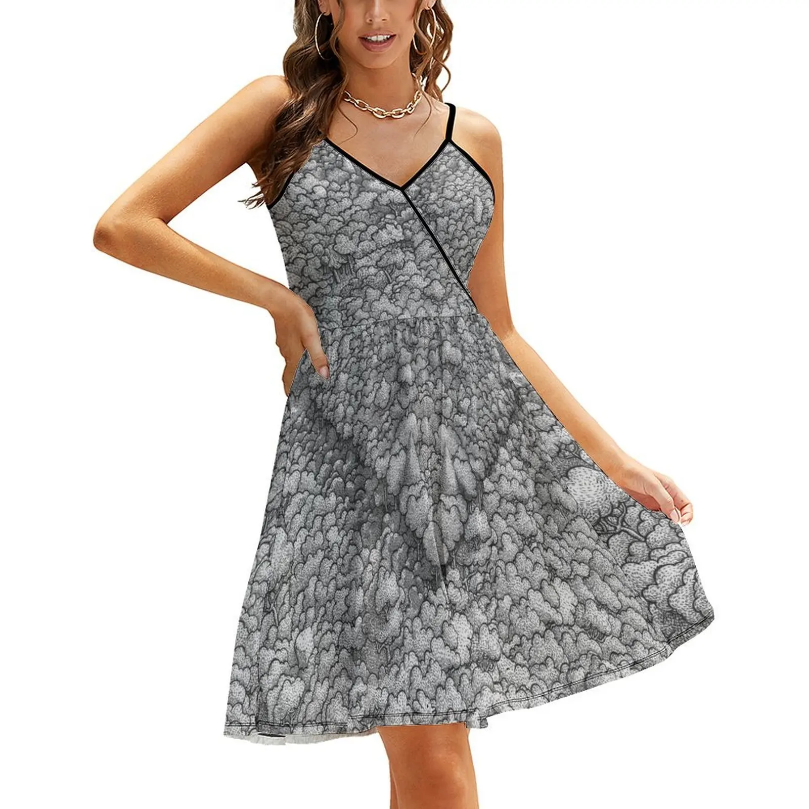 

Tree Love Sling Dress dress for women 2024 women's summer dress 2024