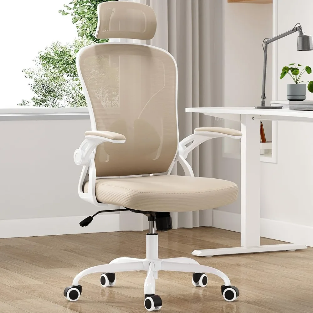 Office Chair, Ergonomic Desk Chairs with Headrest, Mesh Computer Chairs with Adjustable Lumbar Support, Office Desk Chair