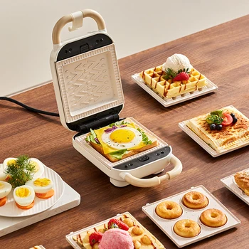 다기능 전기 샌드위치 메이커, 와플 기계, 토스터기 베이커, 아침 식사 기계, 타코야키 팬케이크, 도넛 샌드위치, 650W