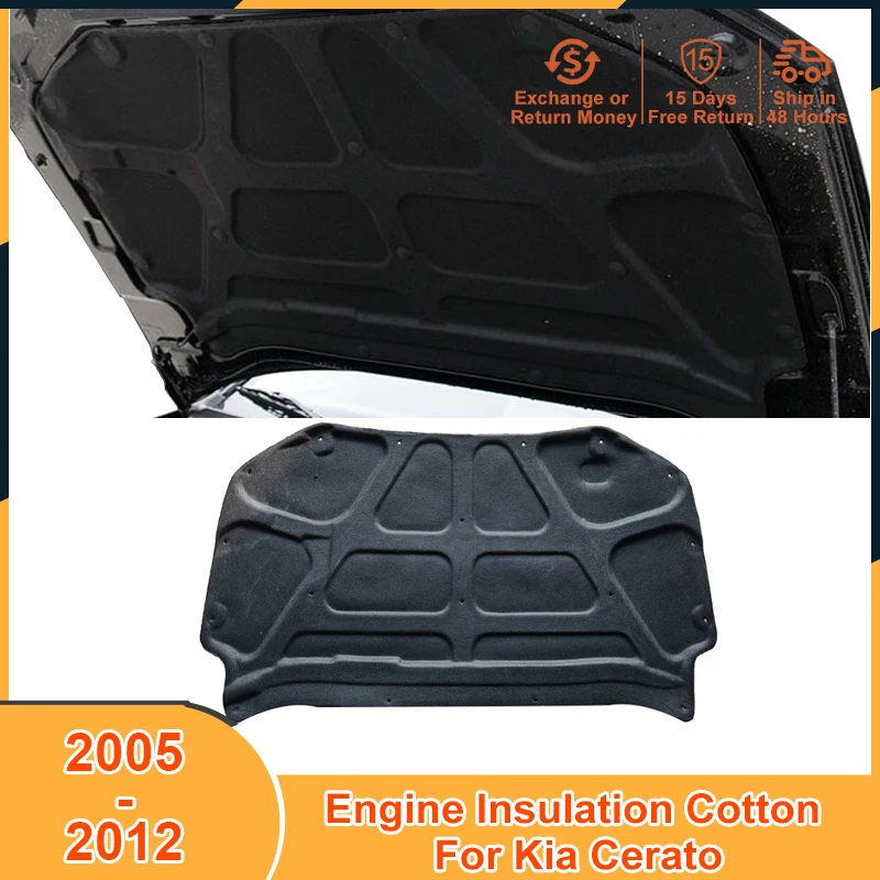 

2005-2012 Soundproof Insulation Cotton Pad for Kia Cerato 2005 2006 2007 2008 2009 2010 2011 2012 Accessories Heat Sound Map