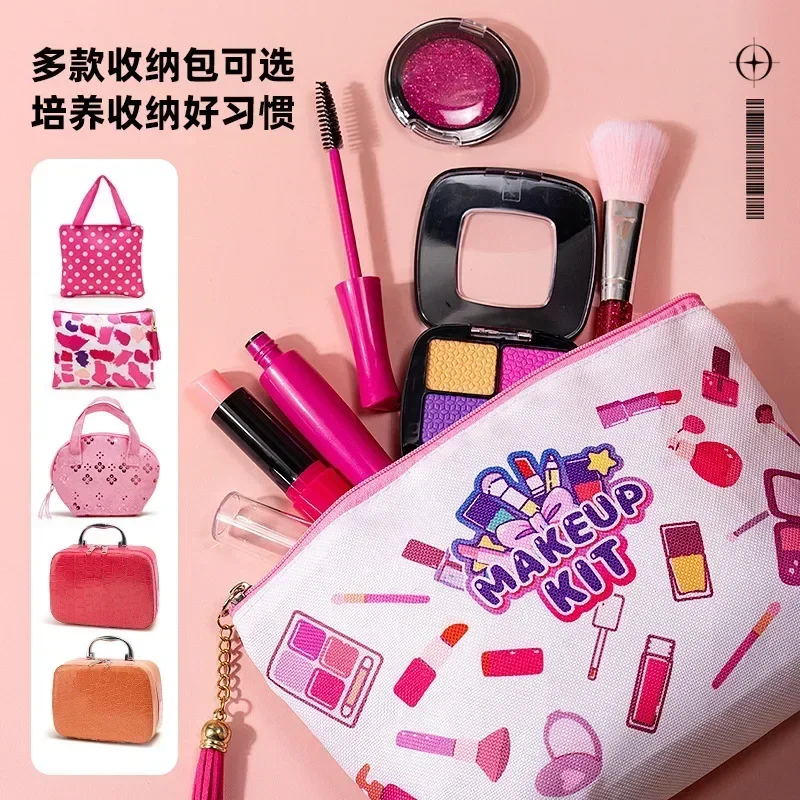 Kids Toys Simulation Cosmetics Set Pretend Makeup Toys Girls Play House Simulation Make Up Preschool For Girls Fun Game