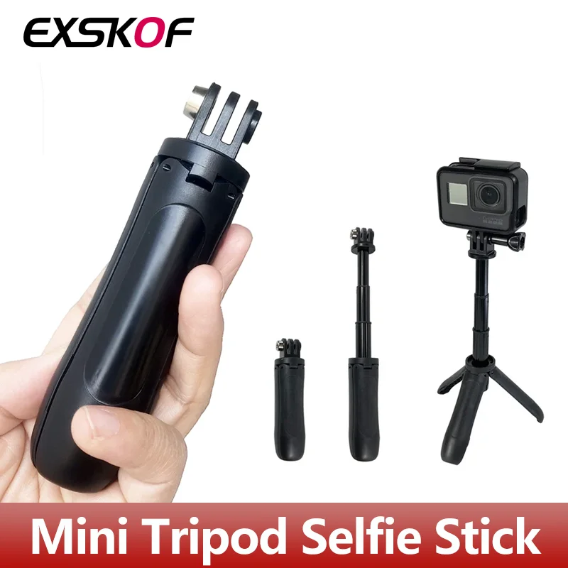 Mini Tripod Selfie Stick Handle Grip Pole for GoPro Hero 12 11 10