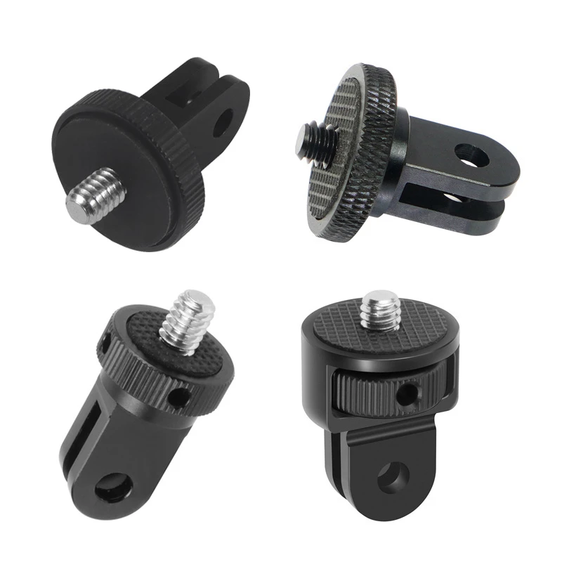 Universal 360 Swivel 1/4" Screw Converter Mini Tripod Adapter for Gopro