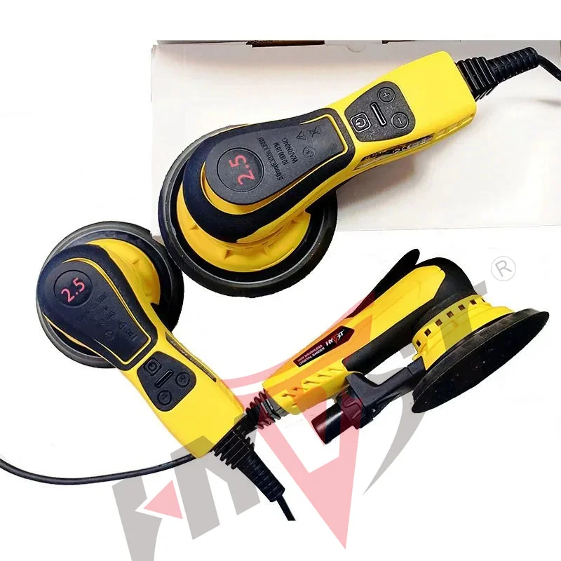 HYVST 6" 5.0mm/2.5mm Multi-function Automotive Brushless Random Electric Orbital Sander Variable Speed Car Sanding Machine 1