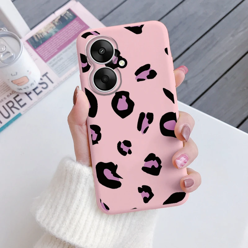 Leopard Print Shockproof Soft Silicone Phone Case Cover for Xiaomi Redmi 13C 5G 6.74