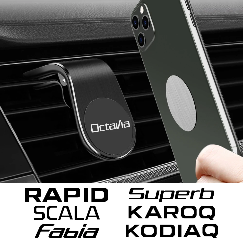 Magnetische Telefonunterstützung für Auto, Zubehör für Skoda Octavia Fabia  Rine Superb Kodiaq Scala Karoq Citigo Kamiqster Enyaq