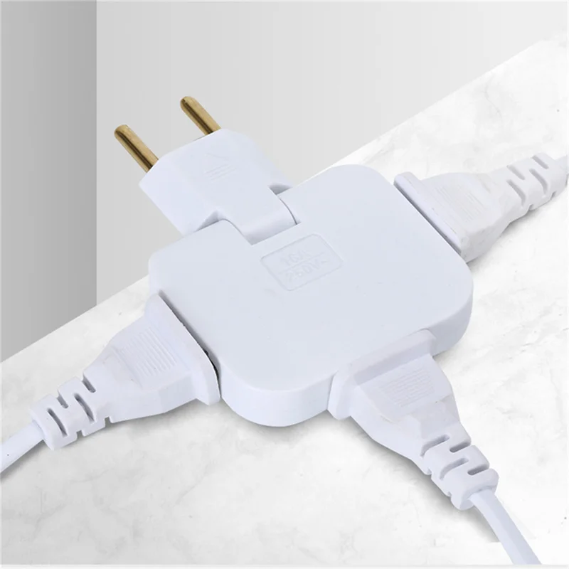 EU-Plug-3-AC-Outlet-Power-180-Rotating-Fulfillment-Socket-Strip ...