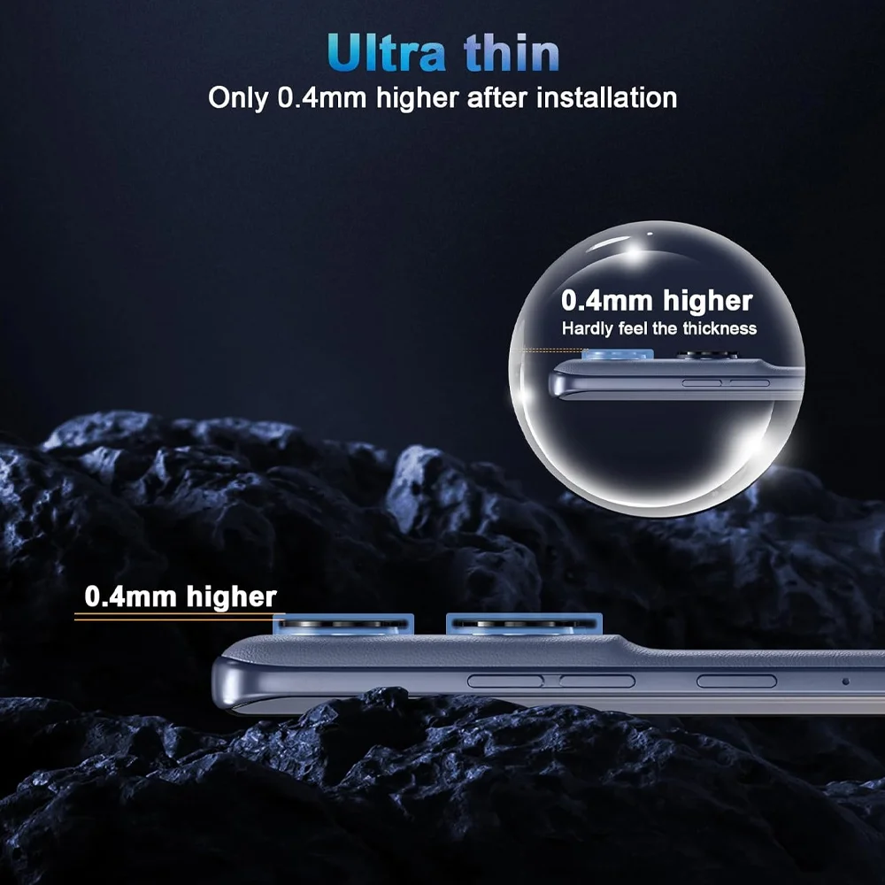 Ultra HD Metal Alloy Ring 9H Glass Camera Protector Cover