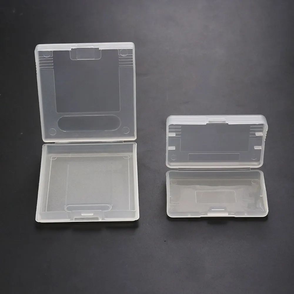 JCD 10pcs Plastic Game Cartridge Card Case for GameBoy Color GBC GBA GBP Gaming Cards Anti-Dust Clear Protective Box