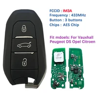 ซีเอ็น 009056   Original Smart Key สําหรับ Citroen P-eugeot สําหรับ DS O-pel V-auxhall REMOTE IM3A HITAG AES NCF29A1 ชิป 434 MHz รอยขีดข่วน