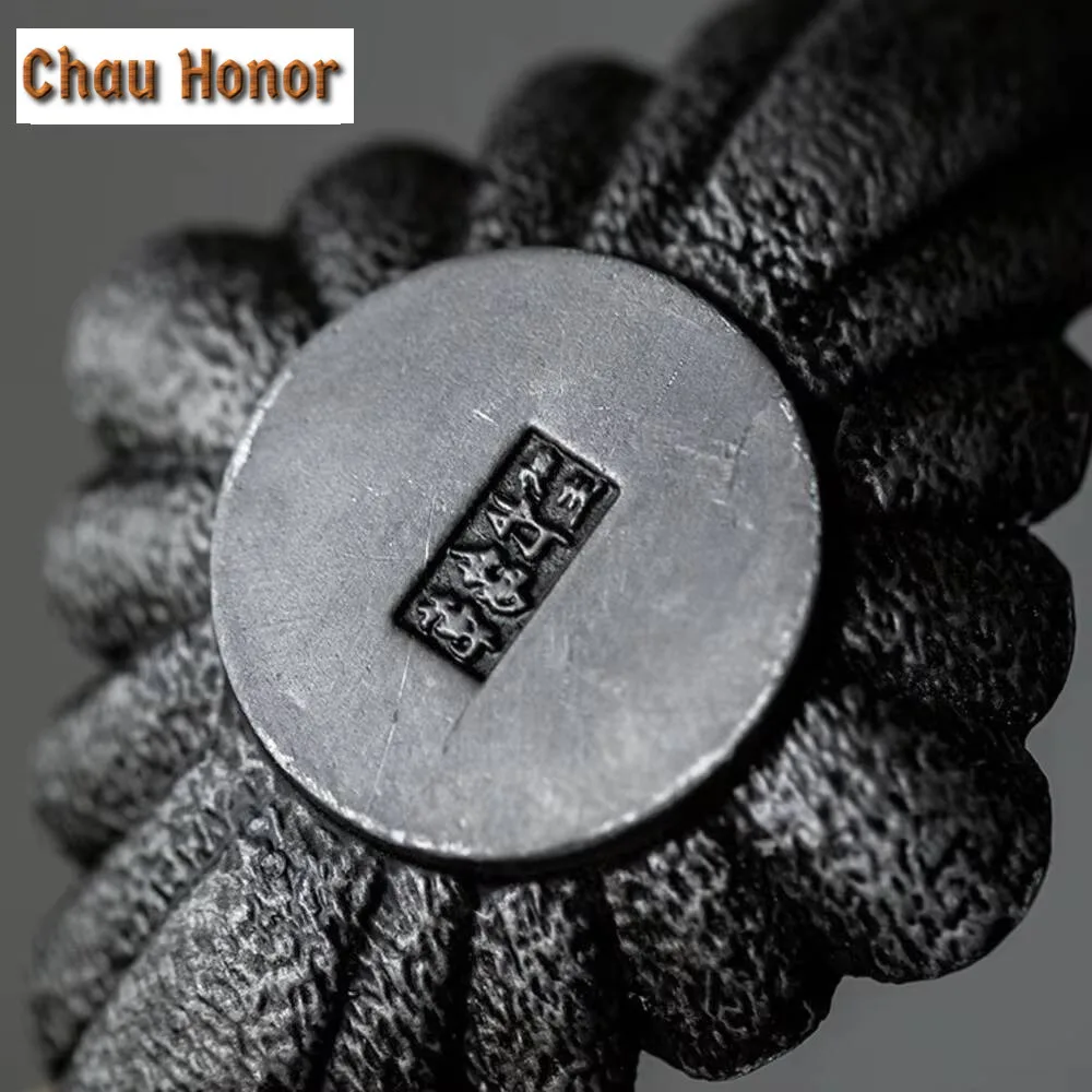 Antique Old Tin Coasters Handmade Anti Scalding Mat Japanese for Coffee Cups Anti-scald Placemats Chinese Tea Tableware Ornament