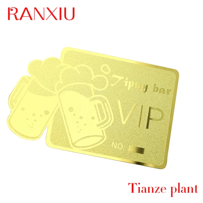 Custom Custoible 24k irror etal gold  Stainls Steel Busins Card etal card custoize busins etal card blanks