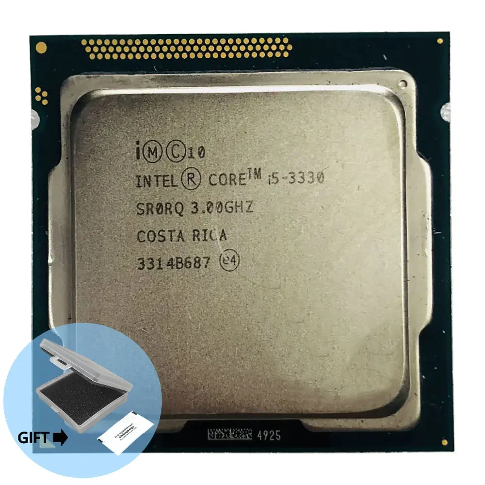 

Процесintel Core i5-3330 i5 3330 3,0 ГГц, четырехъядерный, 6 Мб, 77 Вт, LGA 1155