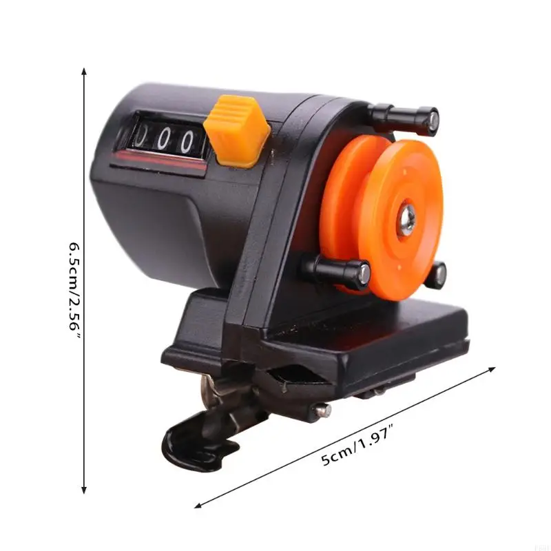 F68F 0-999M Counter Meter Recorder High Accuracy Fishing Depth Display Digital Reel Meter ABS Counter Gauge Line Count Tool