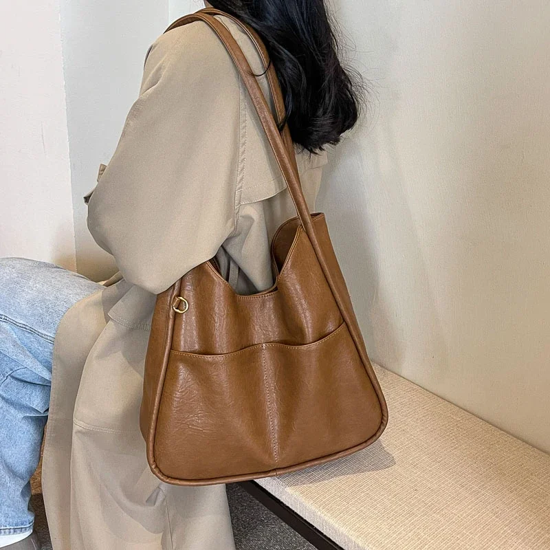 

Новая модная женская винтажная роскошная дизайнерская сумка, сумка-тоут, сумка через плечо, Женская Повседневная Сумка-тоут, сумка-мессенджер