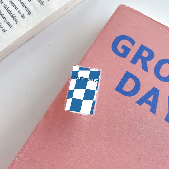 Cable Protector Cute Checkerboard Charger Protector Cable Organizer For iPhone Universal Data Line Cord Cable Winder