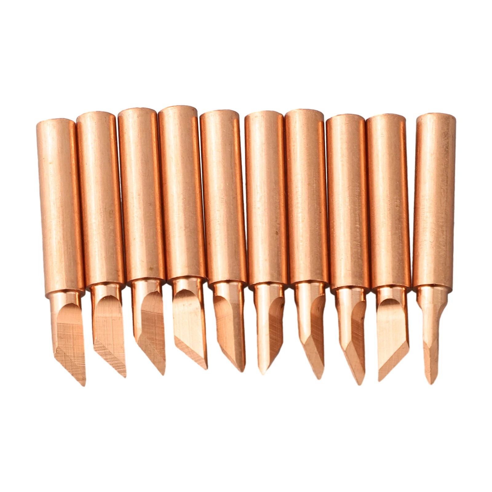 

10pcs 900M-T-K Pure Copper Soldering Iron Tip Lead-free Solder Tips Welding Head Soldering Tools For 936 937 Soldering Stations