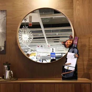 Creative Standing Cat Wine Holder Home Decor Animal Metal Sculpture Wine Display Stand Rack Kitchen Bar Centerpiece Decoration 4