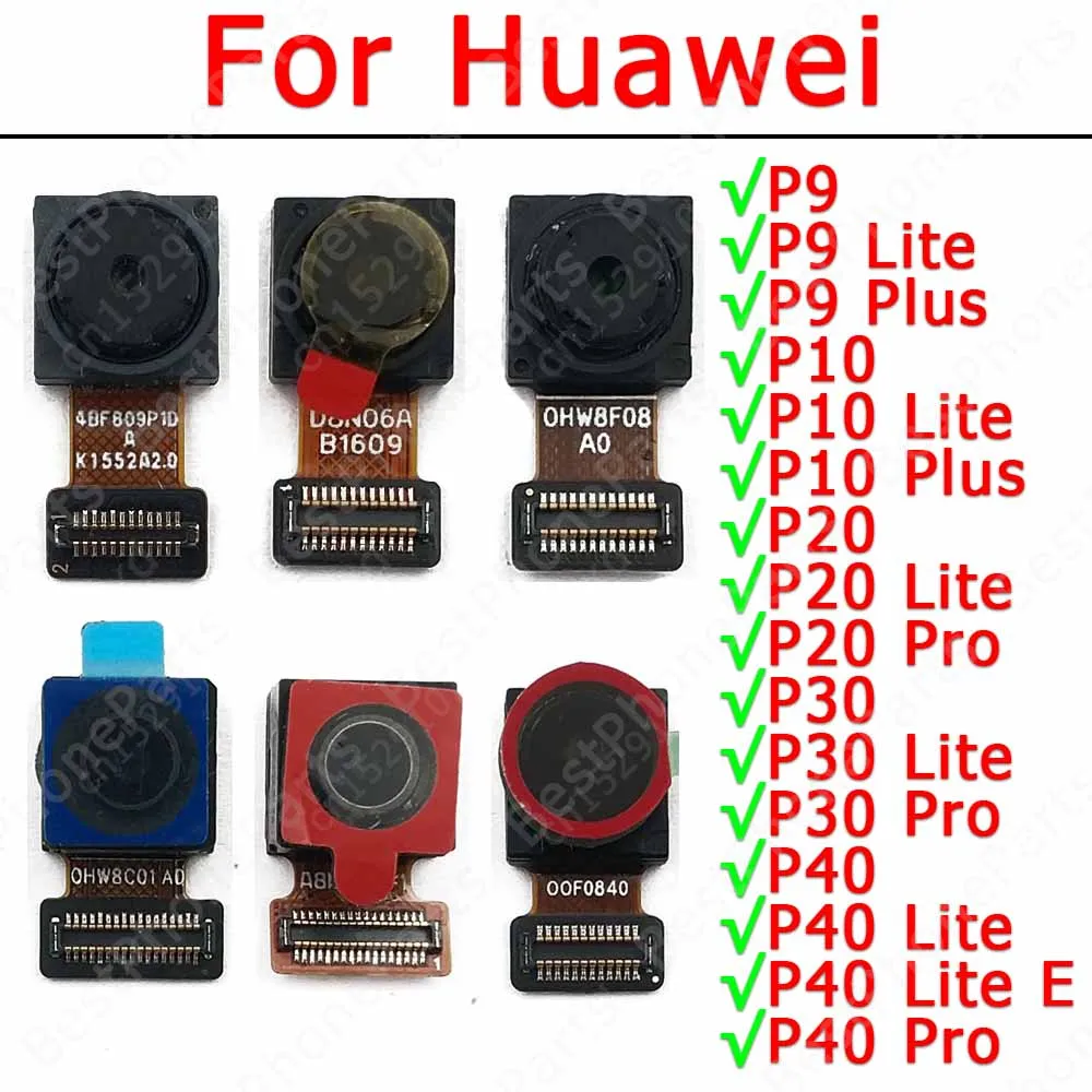 

Selfie Camera For Huawei P10 P20 Pro P30 P40 Lite E P9 Plus Frontal Front Camera Module Small Facing View Spare Parts