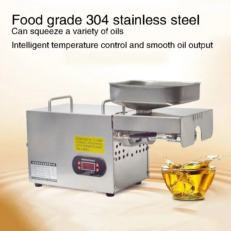 New Fully Automatic Oil Pressers All Stainless Steel Brushless Motor Safe Medium-Sized Oil Mill Hot And Cold Double Press