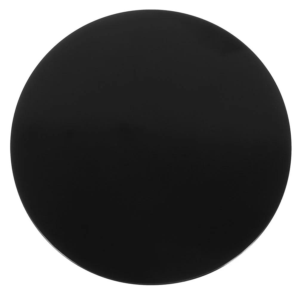 Obsidian Divining Mirror Table Decor Circle Desktop Plate Gothic Modern Accents Rocks Scrying Stone Black Circle Mirror
