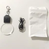 10Pcs Led 3D Blank Acrylic Keychain RGB Colorful Night Light Key Pendant Lamp Christmas Gift DIY Key Ring Rechargeable Light 5