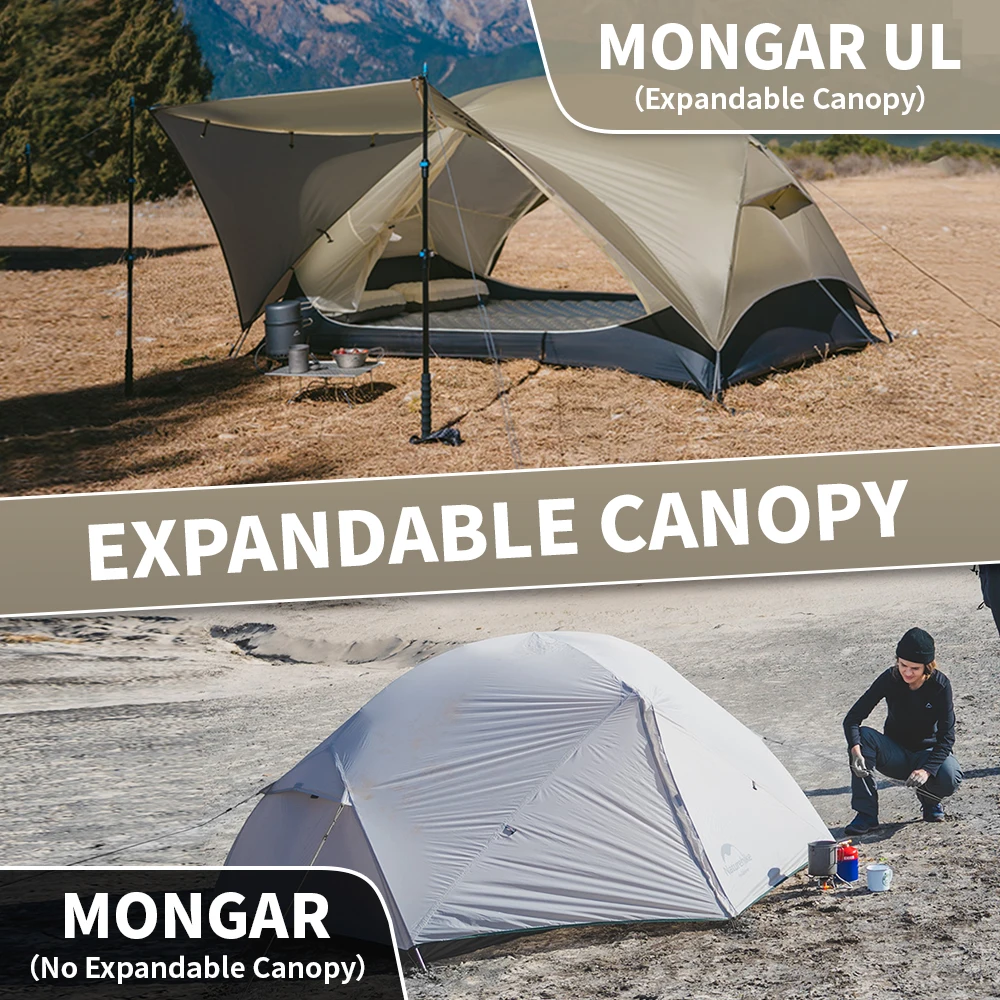 Naturehike Mongar UL 2 namiot 2-osobowy namiot z plecakiem