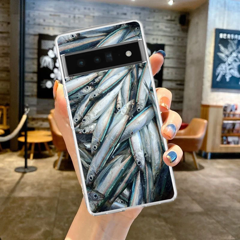 Sardines Canned Soft Clear TPU Transparent Phone Case