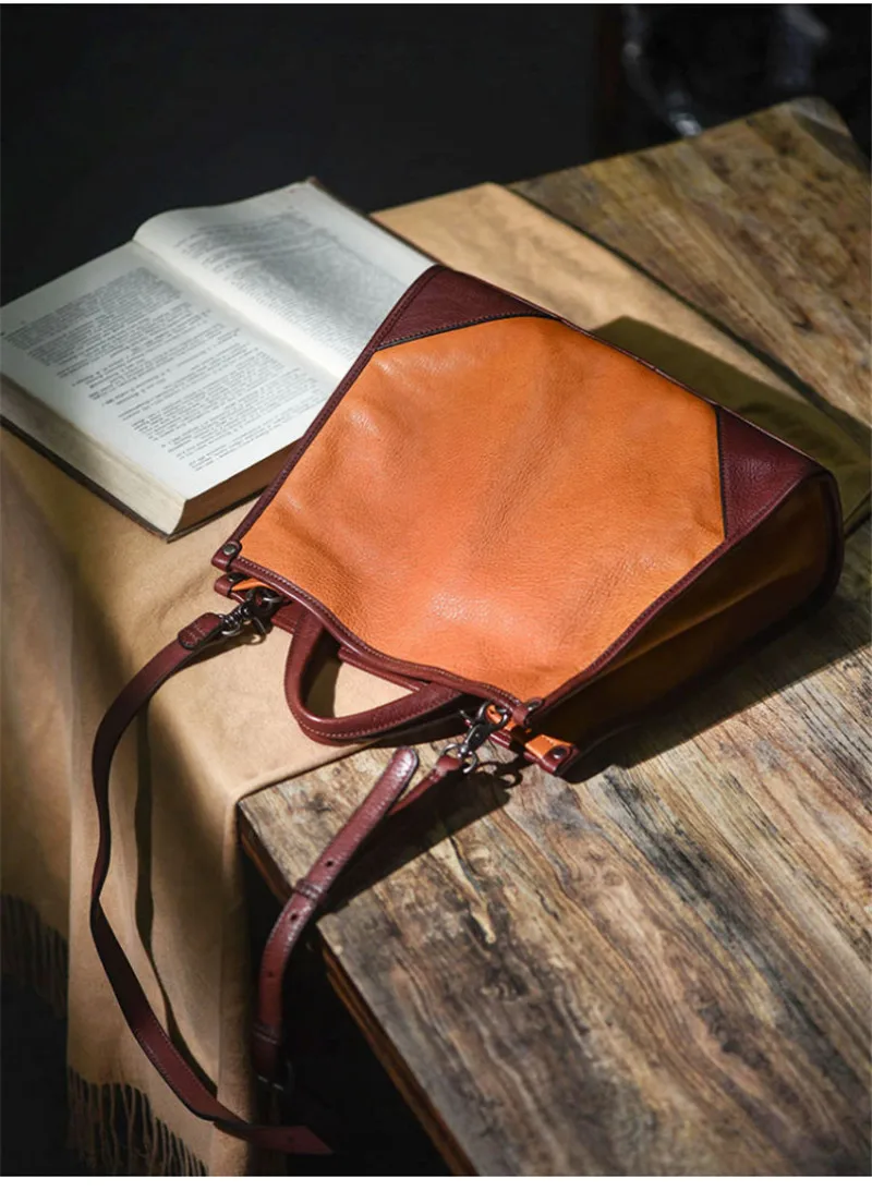 Pndme Mode Echt leder Damen Handtasche Designer Luxus natürliche echte Rindsleder Frauen wochen ende Party Schulter Umhängetasche – Detail 13