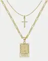 Gold Letter Cross I
