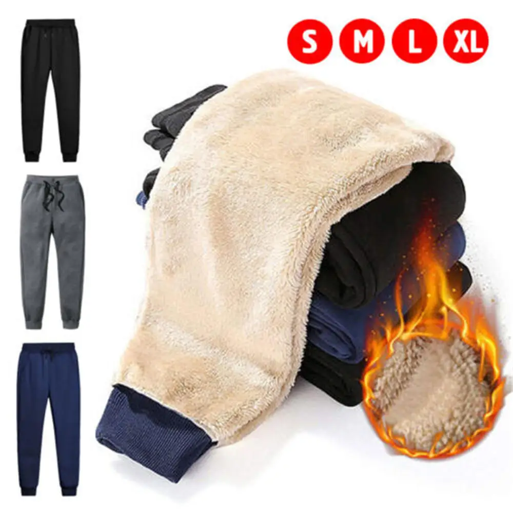 Mens-Thick-Fleece-Thermal-Trousers-Outdoor-2023-Winter-Warm-Casual ...