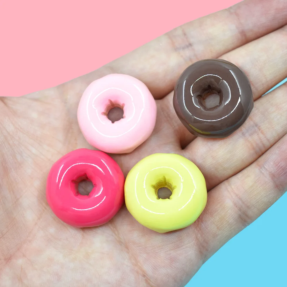 100 stücke Mini Nette Süßigkeiten Donut Puppe Lebensmittel Pretend Spielen Puppenhaus Zubehör Miniatur Hause Handwerk Dekor Kuchen Kinder Küche Spielzeug – Detail 8
