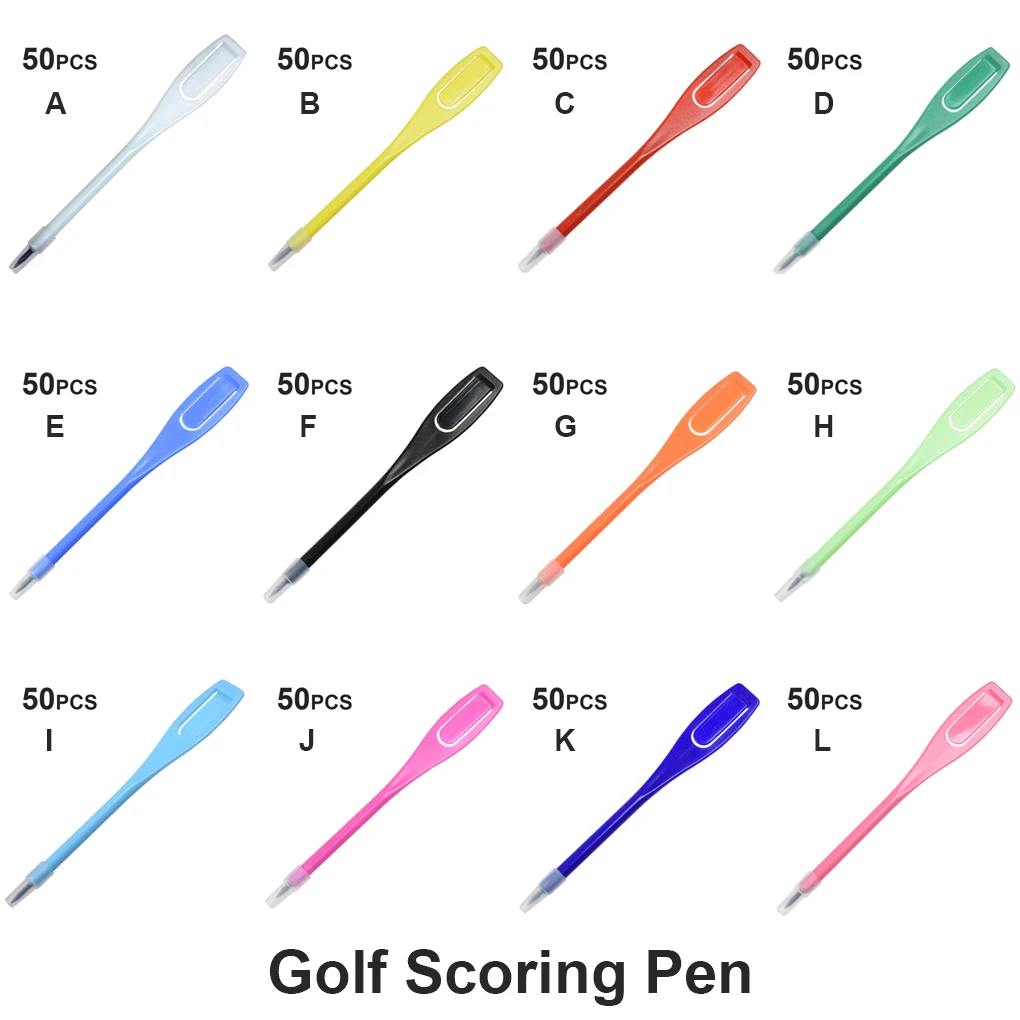 

Pack of 50 Golf Score Pens Marker Recording Pencil Tools Accessories Yellow