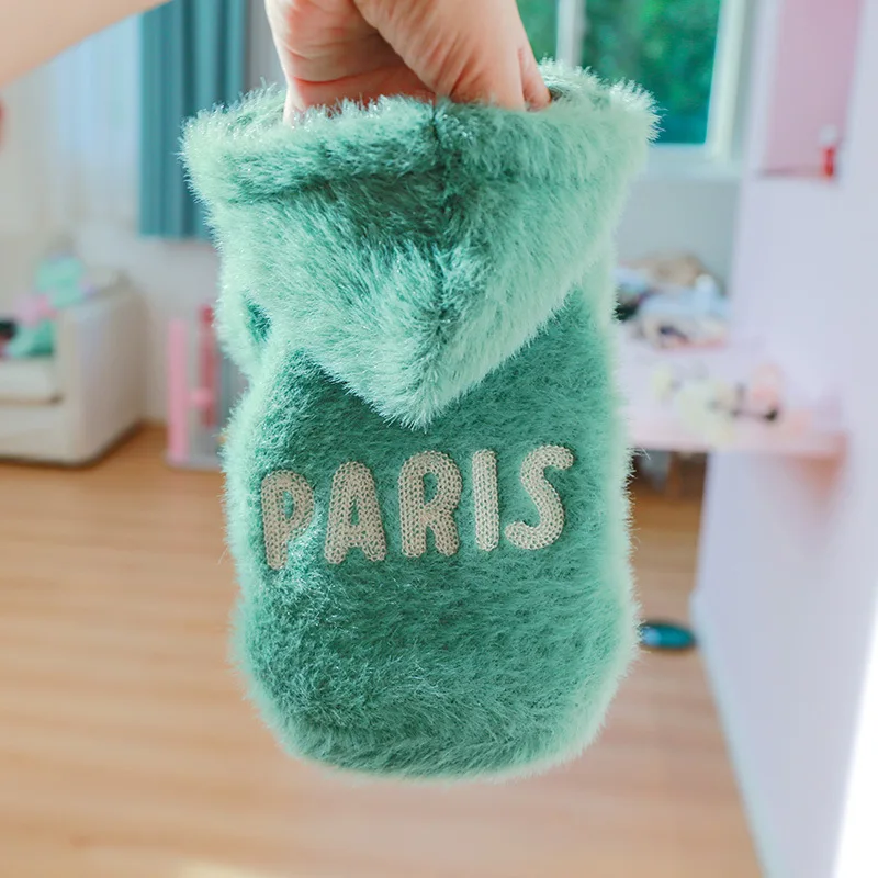 Pet Clothes Hairy Designer York Dog Pink Green Autumn Winter Hoodie Costume Sweatshirt For Small Puppy Animal XS XL Cat Bulldogs