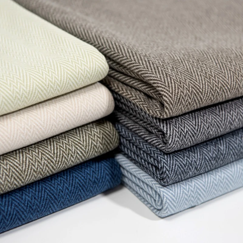 Herringbone Woolen Fabric 1