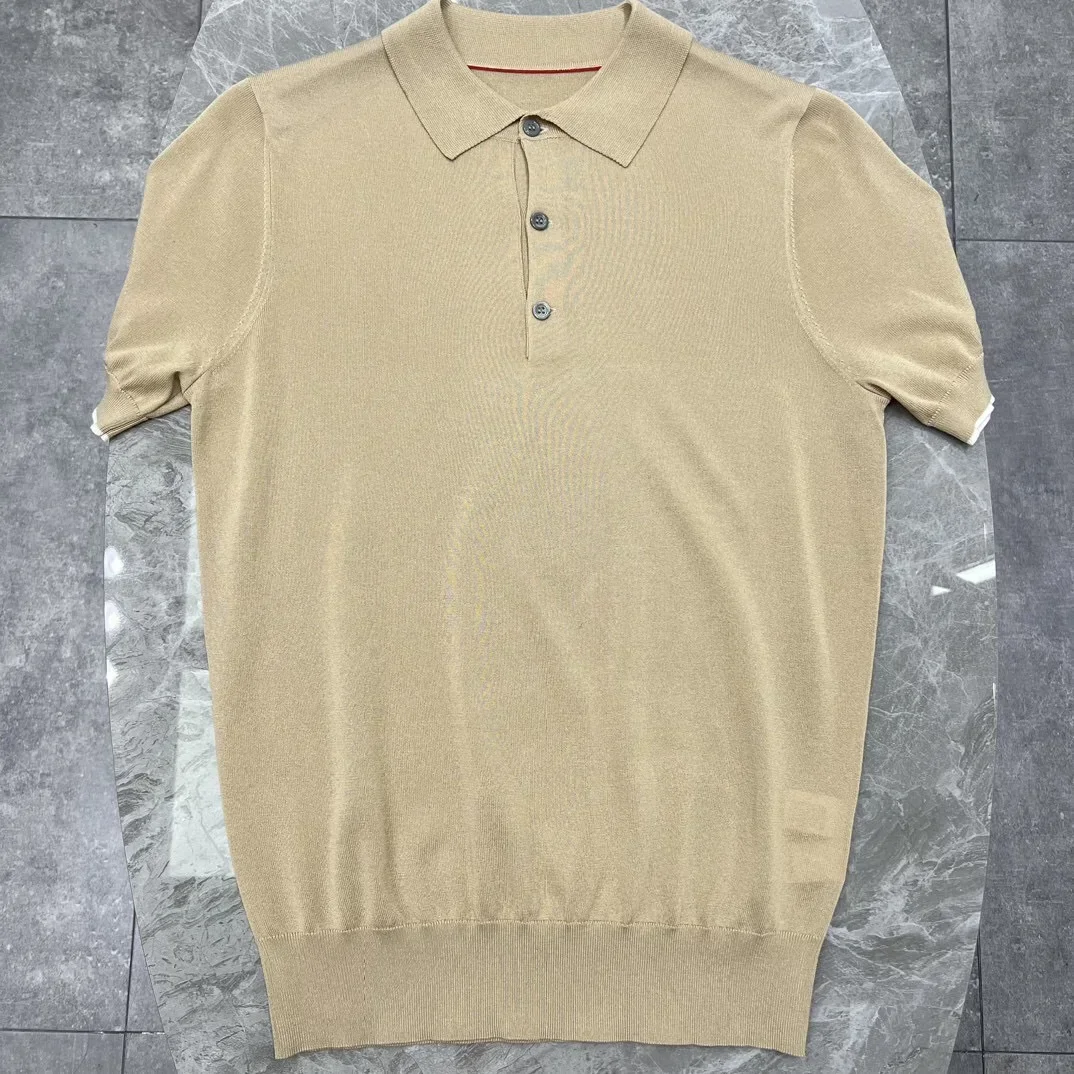 

BILLIONAIRE SIJITONGDA Shirt silk men 2024 summer new short sleeve breathable thin embroidery quality big size M-3XL