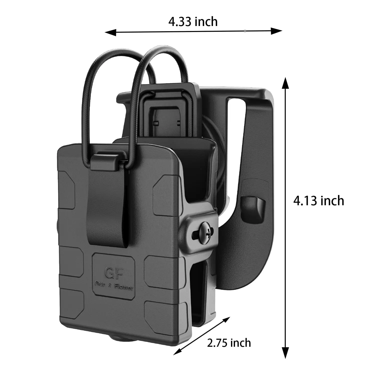 Radio Holster Two-Way Walkie Talkies Radio Pouch Motorola Kenwood HYTERA Law Accessories Adjustable 1 Pack