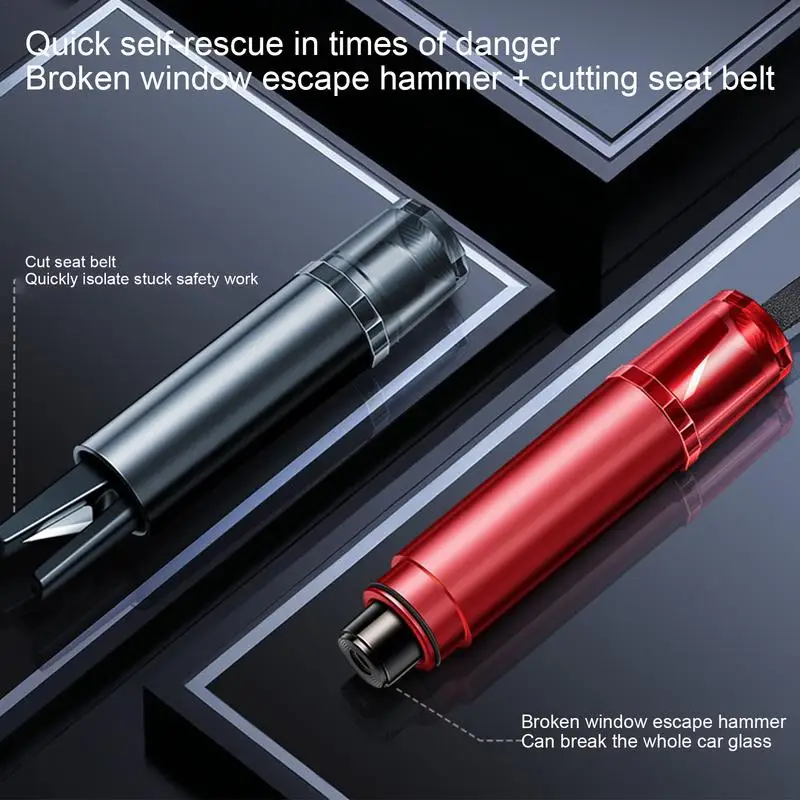 

Car Safety Hammer Mini Car Window Glass Breaker Seat Belt Cutter Portable Under Water Land Escape Tool Car Rescue Tool Kit