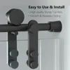 56-60" W x 76" H Frameless Shower Door, with 5/16"(8mm) Clear Tempered Glass & Seal Strip,w/Handle and Stainless Steel Hardware 4