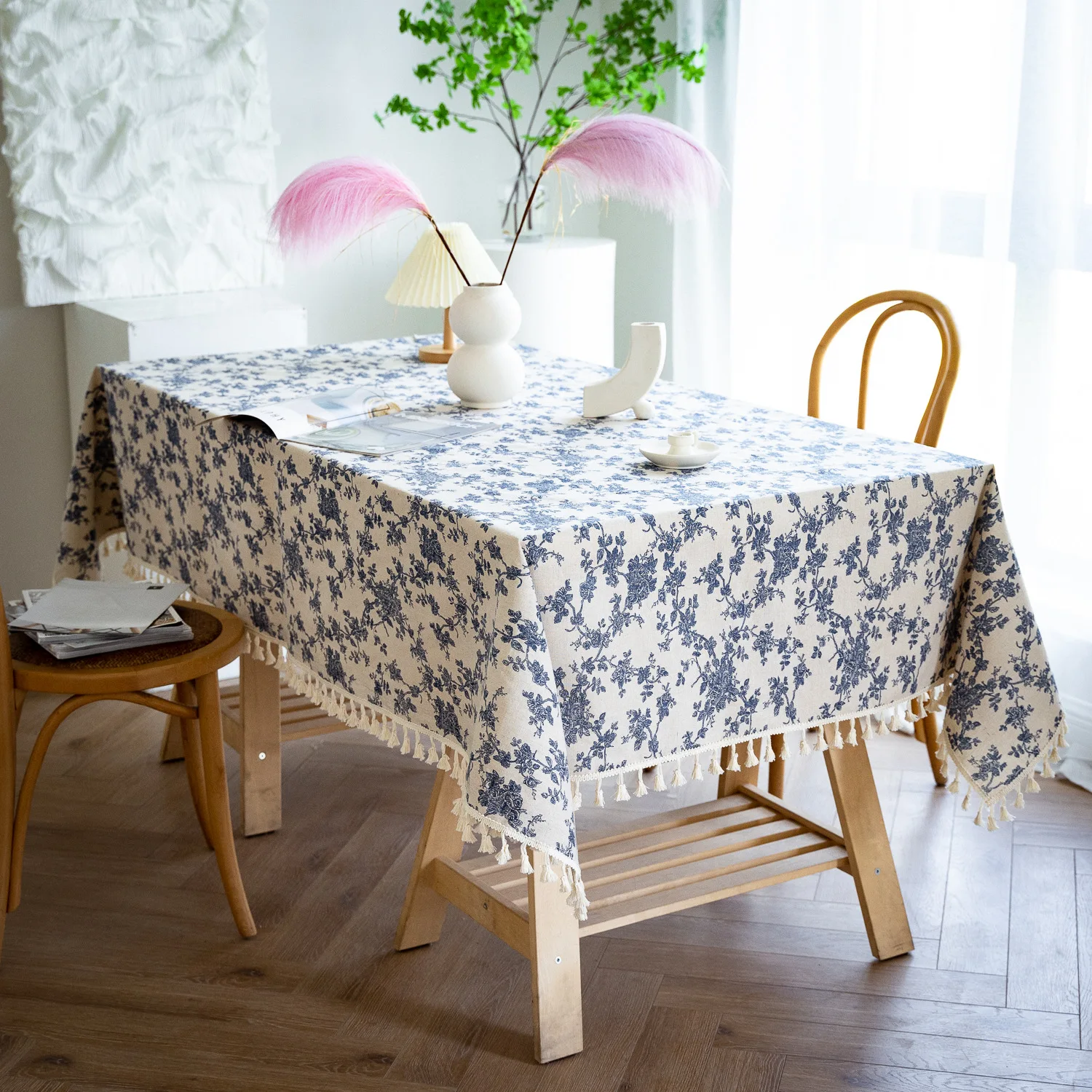 Elegant Table Clothes for Birthday Party Print Color Wedding Party Table Cover Rectangle Circular Desk Cloth Covers Cloth