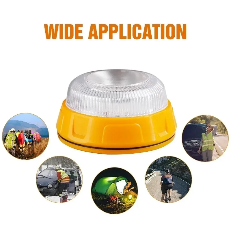 Car Emergency Beacon V16 SOS Light Roadside Safety Help Flashing Lamp Traffic Safety Warning Magnetic Breakdown Work Lamp Sign led light emergency light car strobe light