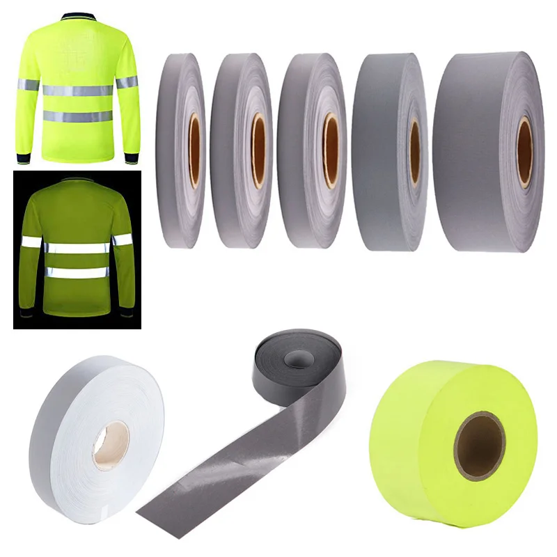 

3Meters Reflective Strip Sticker Heat Transfer Reflective Tape for DIY Clothing Bags Shoes Ironing Safety Clothing Supplies