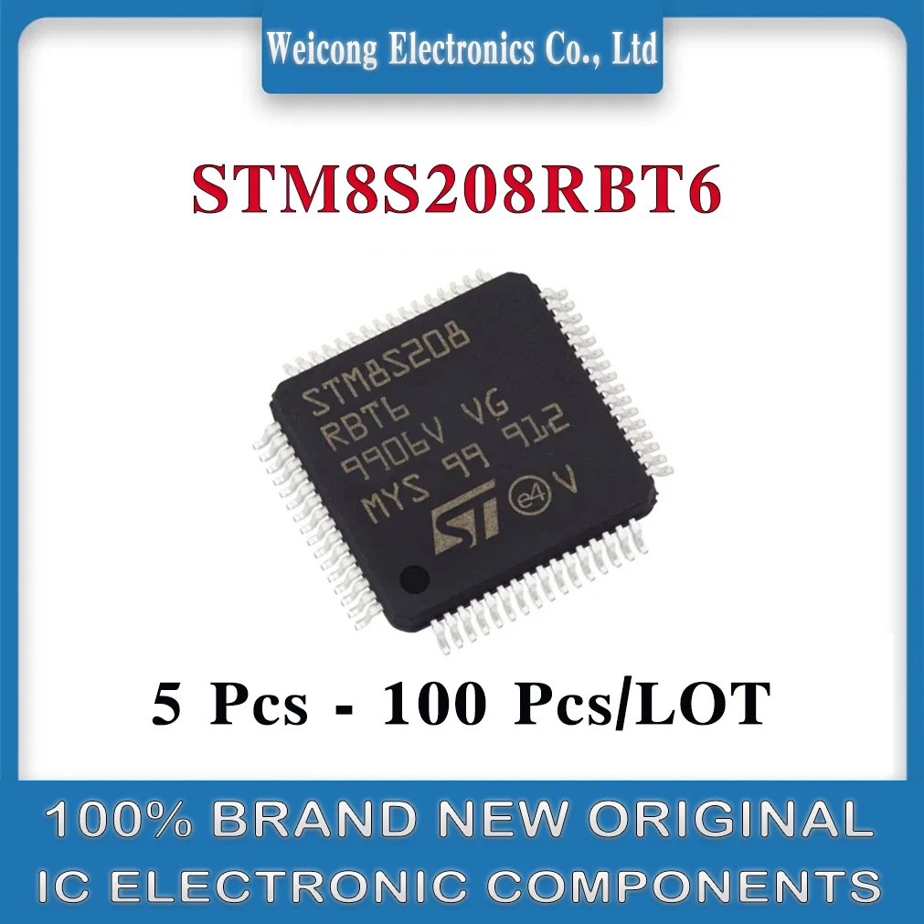 

STM8S208RBT6 STM8S208RB STM8S208R STM8S208 STM8S STM8 STM IC MCU Chip LQFP-64